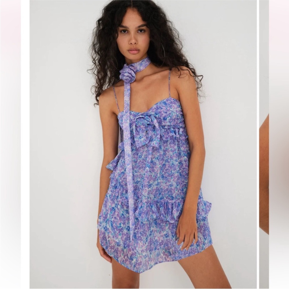Floral Purple Dress